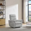 Fauteuil relax électrique en tissu gris clair CARTASIA