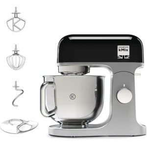 Robot pâtissier Kenwood kMix KMX750BK - bol 5 litres - 6 vitesses - 3 accessoires - noir