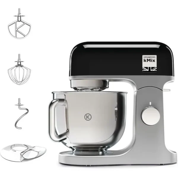 Robot pâtissier Kenwood kMix KMX750BK - bol 5 litres - 6 vitesses - 3 accessoires - noir