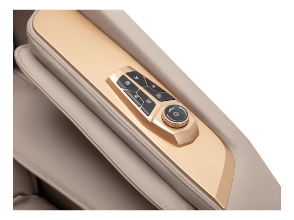 Fauteuil massant en simili -Système zero gravité - Beige - MOWATA