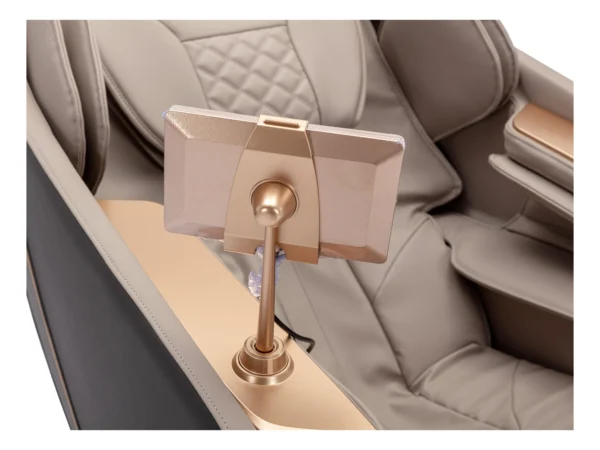 Fauteuil massant en simili -Système zero gravité - Beige - MOWATA