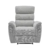 Fauteuil relax électrique en tissu gris clair CARTASIA