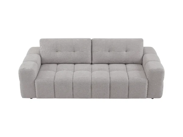 Canapé 3 places en tissu texturé gris clair SOPELANA