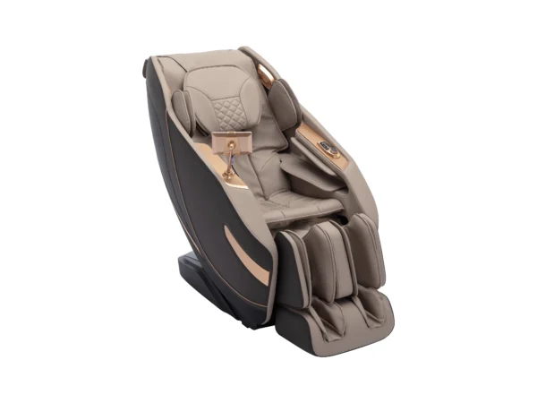 Fauteuil massant en simili -Système zero gravité - Beige - MOWATA