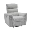 Fauteuil relax électrique en tissu gris clair CARTASIA