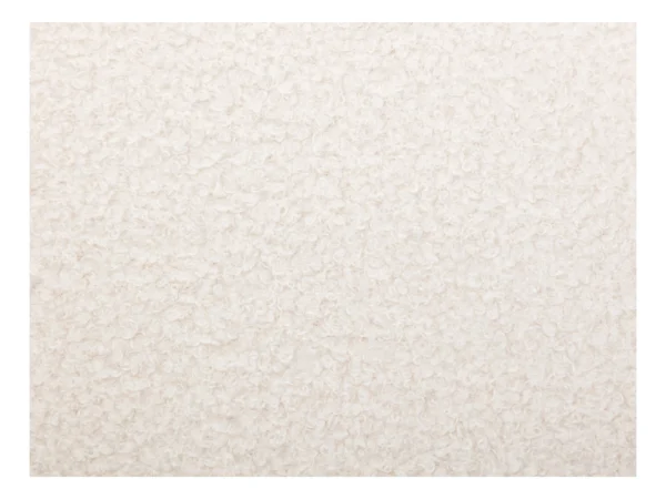 Fauteuil en tissu bouclette blanc CAMEDO