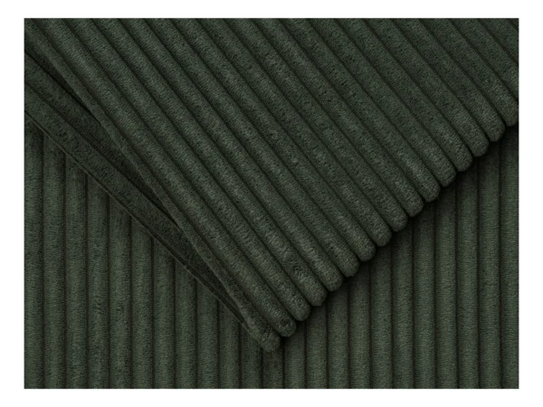 4 Fauteuil convertible express en velours côtelé vert sapin - Couchage 70 cm - Matelas 14 cm - LORETO