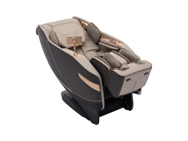 Fauteuil massant en simili -Système zero gravité - Beige - MOWATA