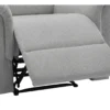 Fauteuil relax électrique en tissu gris clair CARTASIA