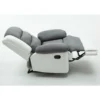 Fauteuil relax "Buckingham" - 85 x 93 x 100 cm - Blanc / Gris clair