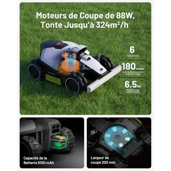 Robot Tondeuse Mammotion LUBA Mini AWD 800