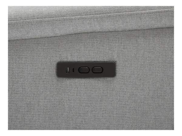 Fauteuil relax électrique en tissu gris clair CARTASIA
