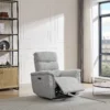 Fauteuil relax électrique en tissu gris clair CARTASIA