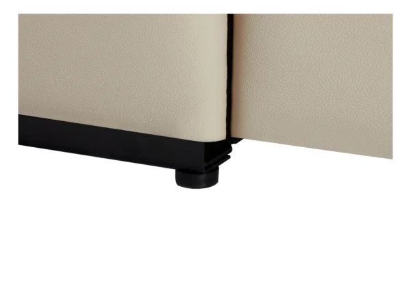 Fauteuil relax électrique en cuir beige ADELIO